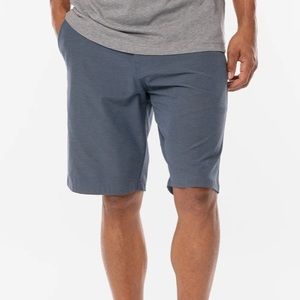 Travis Mathew Beck Vintage Indigo Blue Golf Shorts